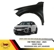 VW TROC 2020 - 2025 FRONT WING LEFT PASSENGERS SIDE NEARSIDE FENDER PANEL