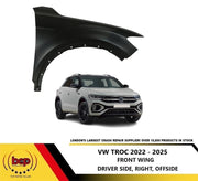 VW TROC 2020 - 2025  FRONT WING RIGHT DRIVERS SIDE OFFSIDE FENDER PANEL