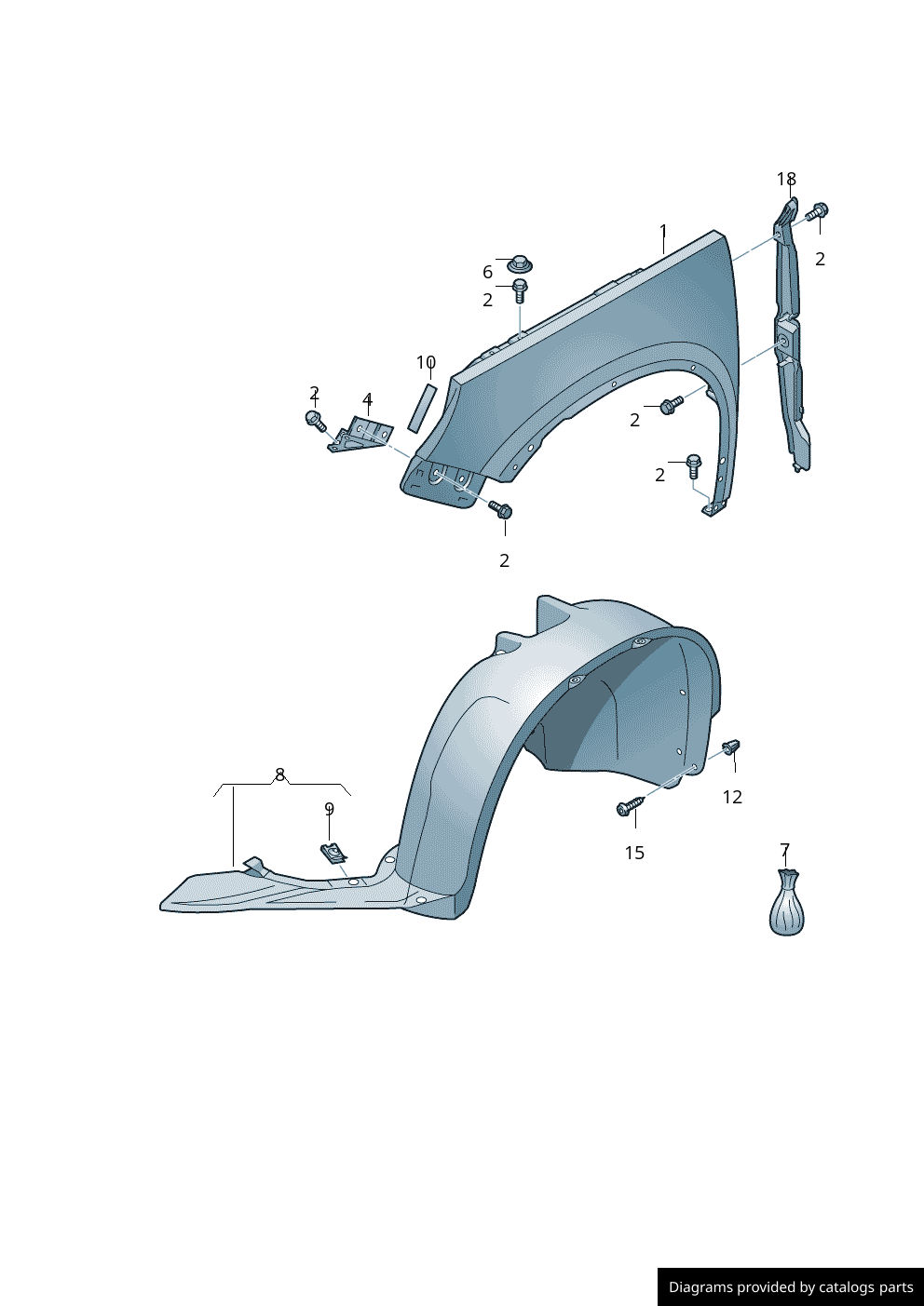 VOLKSWAGEN TIGUAN 2008 - 2016 FRONT WING DRIVER SIDE RIGHT BRAND NEW PRIMED