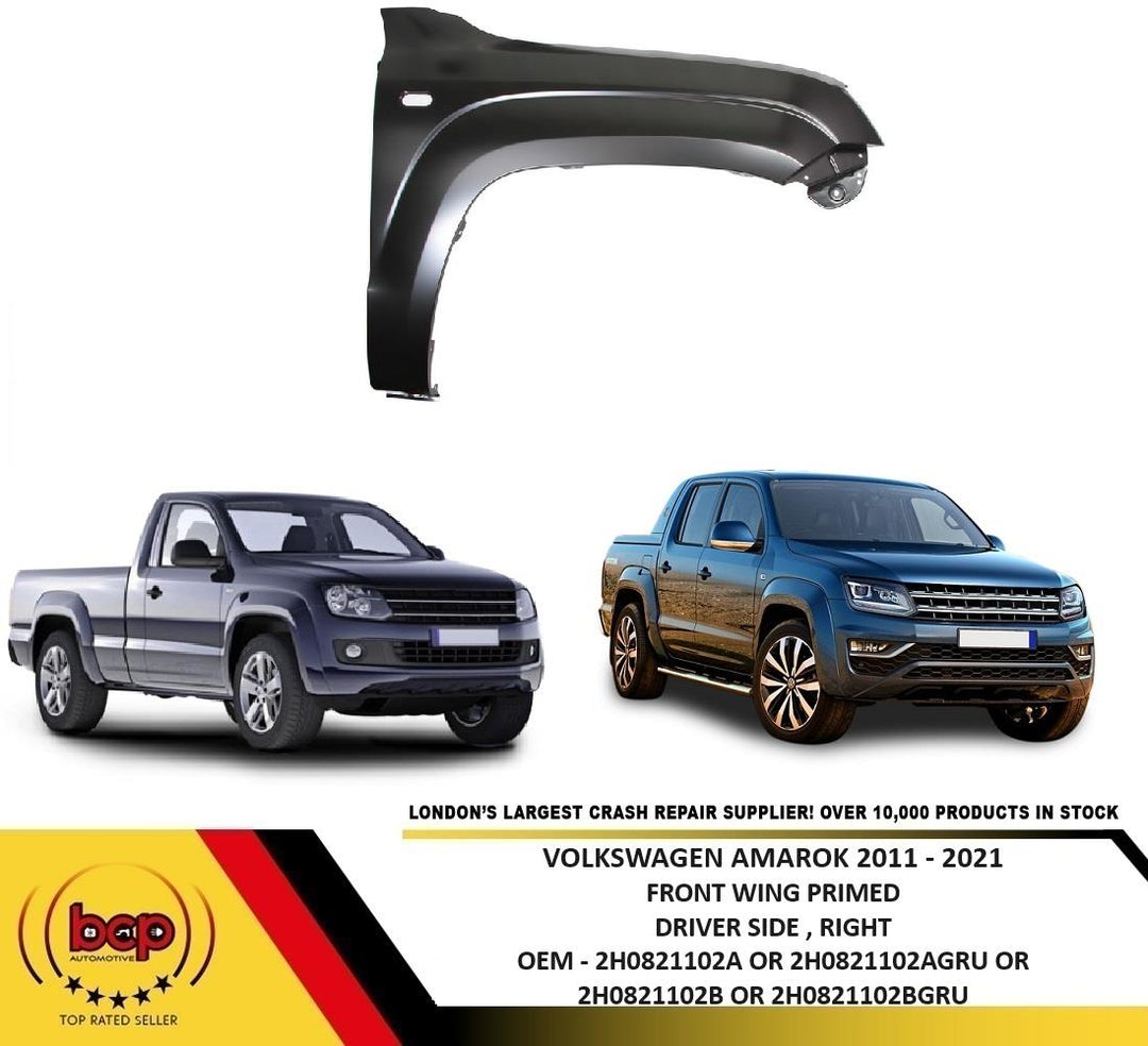 VOLKSWAGEN AMAROK 2011- 2017 FRONT WING DRIVER SIDE FENDER PANEL RIGHT PRIMED