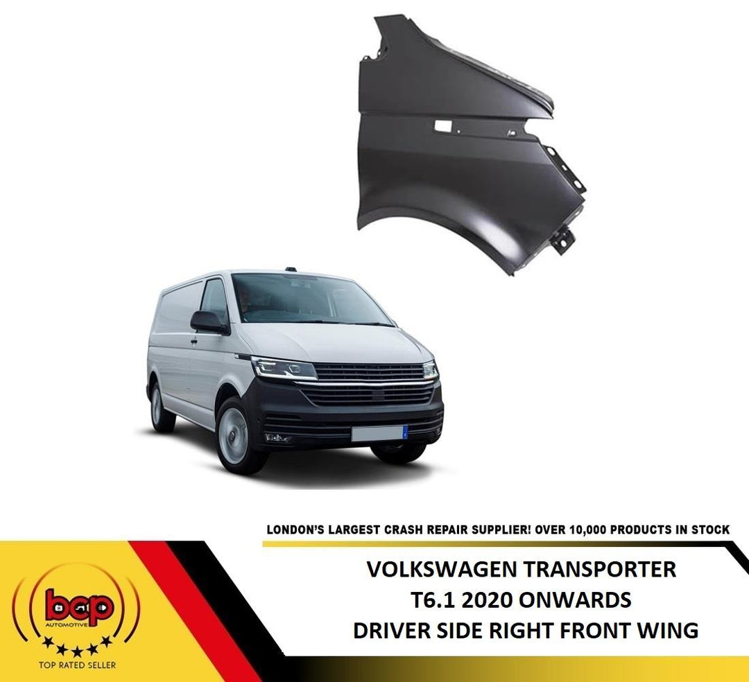 VW TRANSPORTER T6.1 2020 ON FRONT WING FENDER RIGHT DRIVERS SIDE PANEL OFFSIDE
