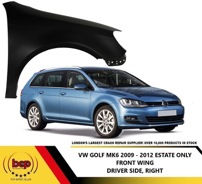VW GOLF MK6 2008 - 2012 FRONT WING RIGHT DRIVERS ESTATE MODEL ONLY