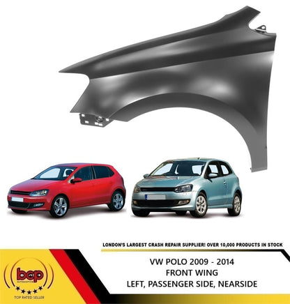 VOLKSWAGEN POLO 6R 2009 - 2014 FRONT WING FENDER LH LEFT N/S PASSENGER SIDE NEW