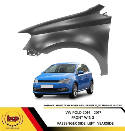 VOLKSWAGEN POLO 6R 2014 - 2017 FRONT WING FENDER LH LEFT N/S PASSENGER SIDE NEW