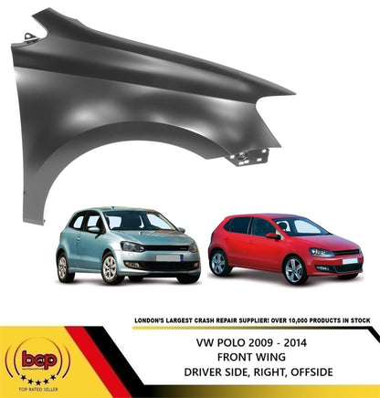 VOLKSWAGEN POLO 6R 2009 - 2014 FRONT WING FENDER RH RIGHT O/S DRIVERS SIDE NEW