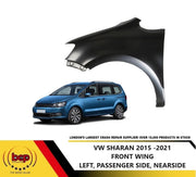 VW SHARAN 2015 -2021 FRONT WING LH LEFT NS NEARSIDE PASSENGERS PRIMED