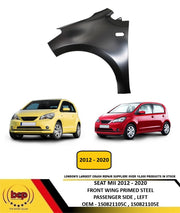 SEAT MII 2012 - 2020 FRONT WING FENDER PRIMED PASSENGER SIDE LEFT NEW