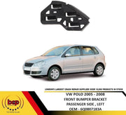 VW POLO FRONT BUMPER MOUNTING BRACKET MOUNT LEFT PASSENGER SIDE O/S 2005 - 2009