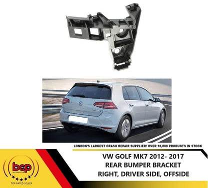 VW GOLF REAR BUMPER BRACKET MOUNT RIGHT DRVER SIDE 2012 – 2017 5G6807394A