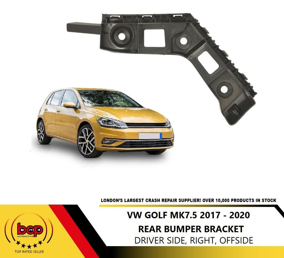 VW GOLF MK7.5 2017 - 2020 REAR BUMPER BRACKET MOUNT RIGHT DRIVER SIDE HOLDER