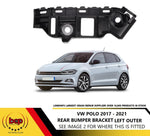 Load image into Gallery viewer, VW POLO 2017 - 2021 REAR BUMPER BRACKET OUTER LEFT PASSENGER 2G6807393B
