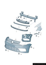 Load image into Gallery viewer, VW CADDY 2015 – 2021 FRONT BUMPER INNER MOUNT BRACKET PASSENGERS LEFT 2K5807723B