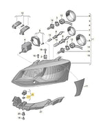 Load image into Gallery viewer, VW POLO 2000 - 2018 HEADLIGHT MOUNTING CLIP BRACKET REPAIR KIT LEFT OR RIGHT NEW
