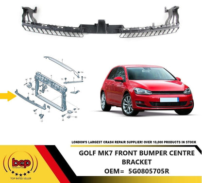 VOLKSWAGEN GOLF MK7 FRONT BUMPER CENTRE BRACKET 5G0805705R  2012 - 2017