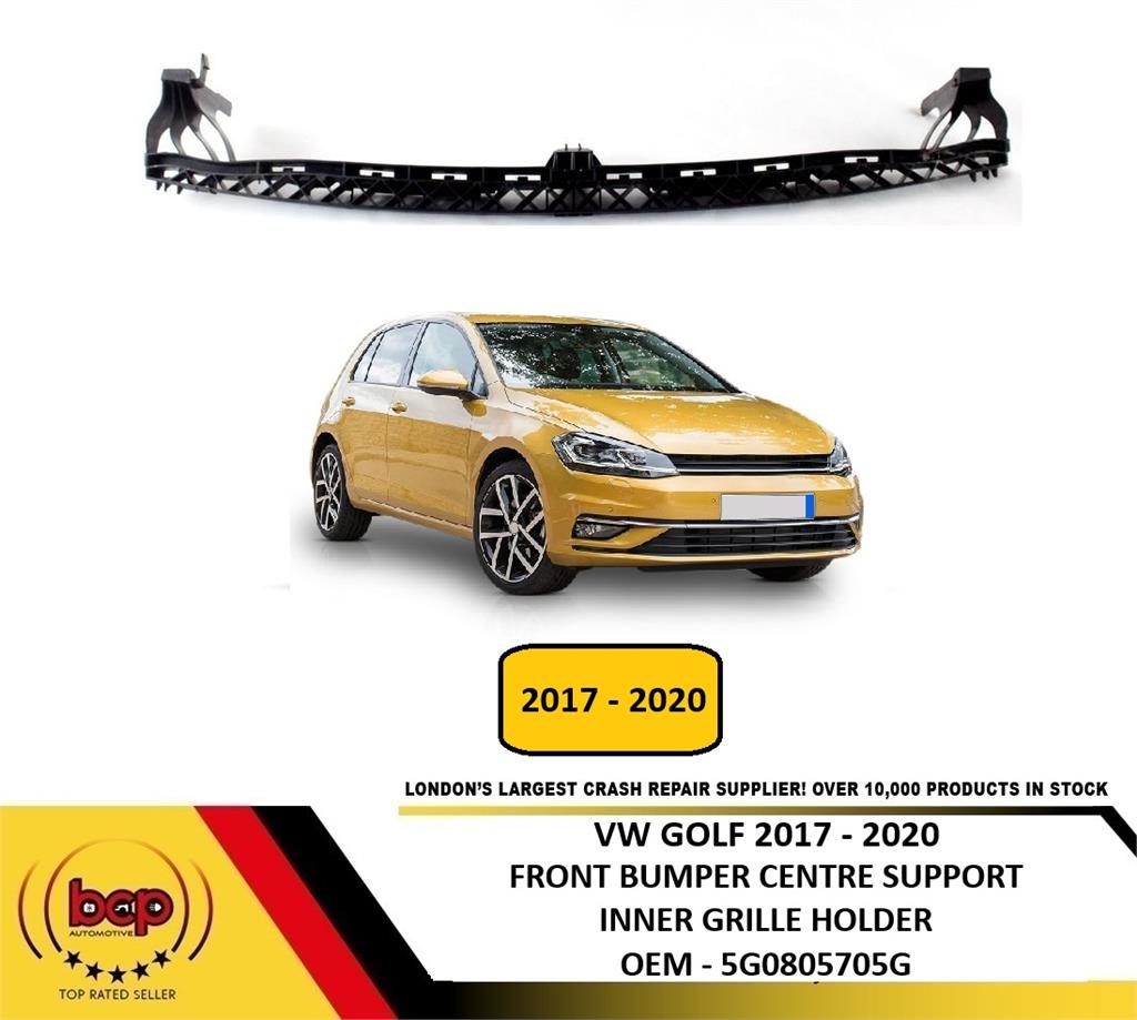 VW GOLF 2017 – 2020 FRONT BUMPER CENTRE BRACKER GRILLE SUPPORT INNER HOLDER NEW
