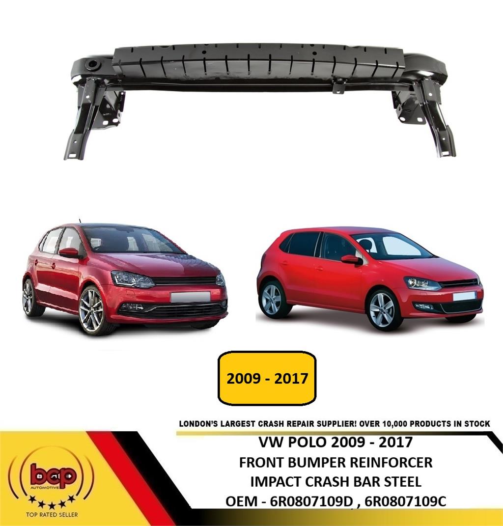 VOLKSWAGEN POLO FRONT BUMPER REINFORCEMENT CARRIER 6R 2009 - 2017 CRASH BAR