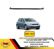 VW GOLF MK6 2009 – 2012 FRONT BUMPER CRASH IMPACT LOWER REINFORCEMENT BAR NEW