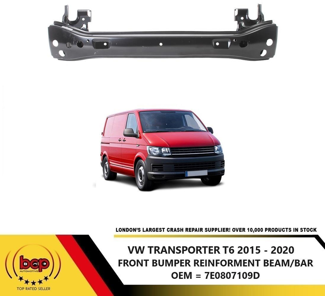 VW TRANSPORTER T6 2015 - 2020 FRONT BUMPER IMPACT CRASH BAR REINFORCER METAL NEW