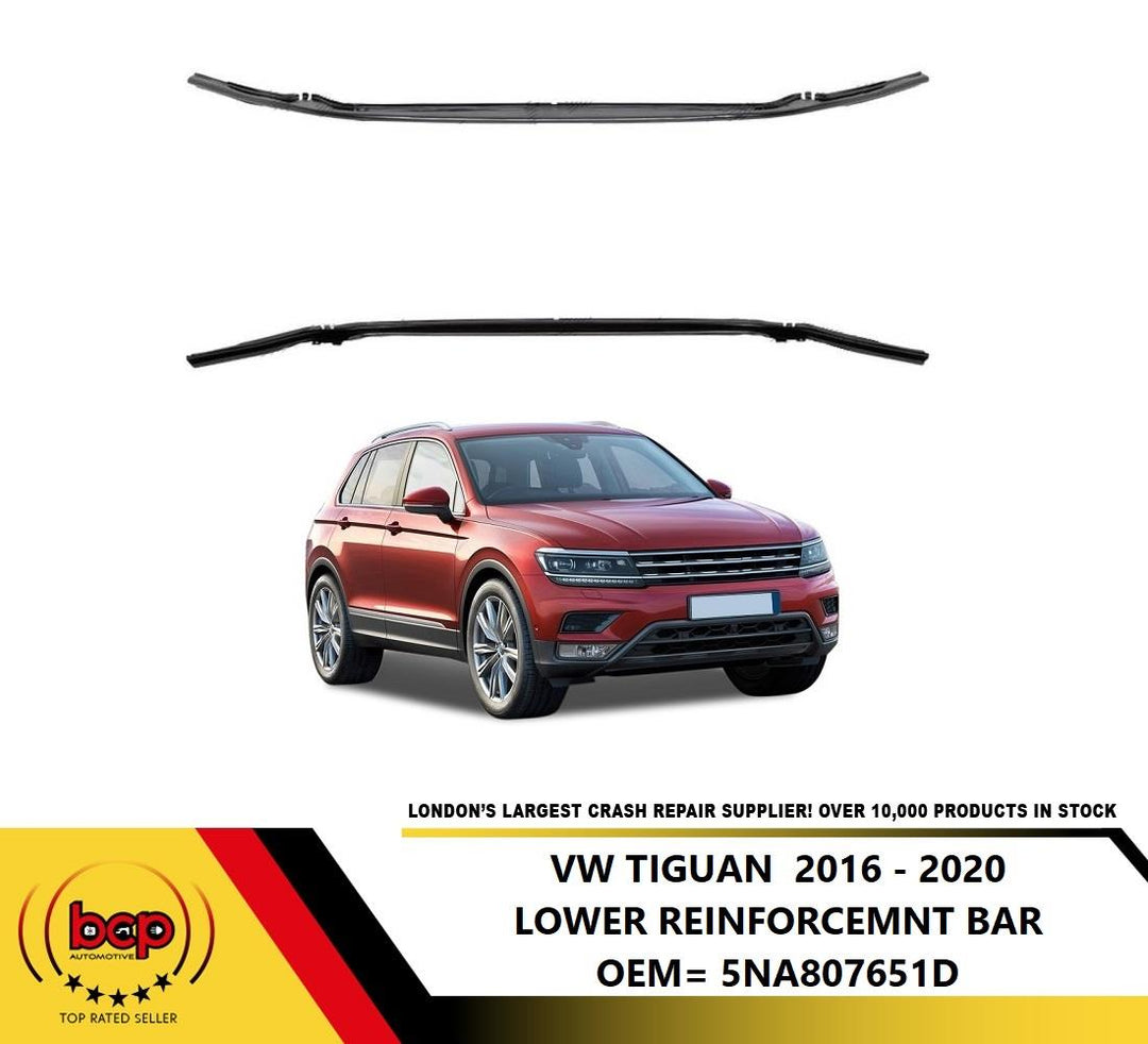 VW TIGUAN 2016 - 2020 FRONT BUMPER LOWER REINFORCEMENT CROSSMEMBER 5NA807651D