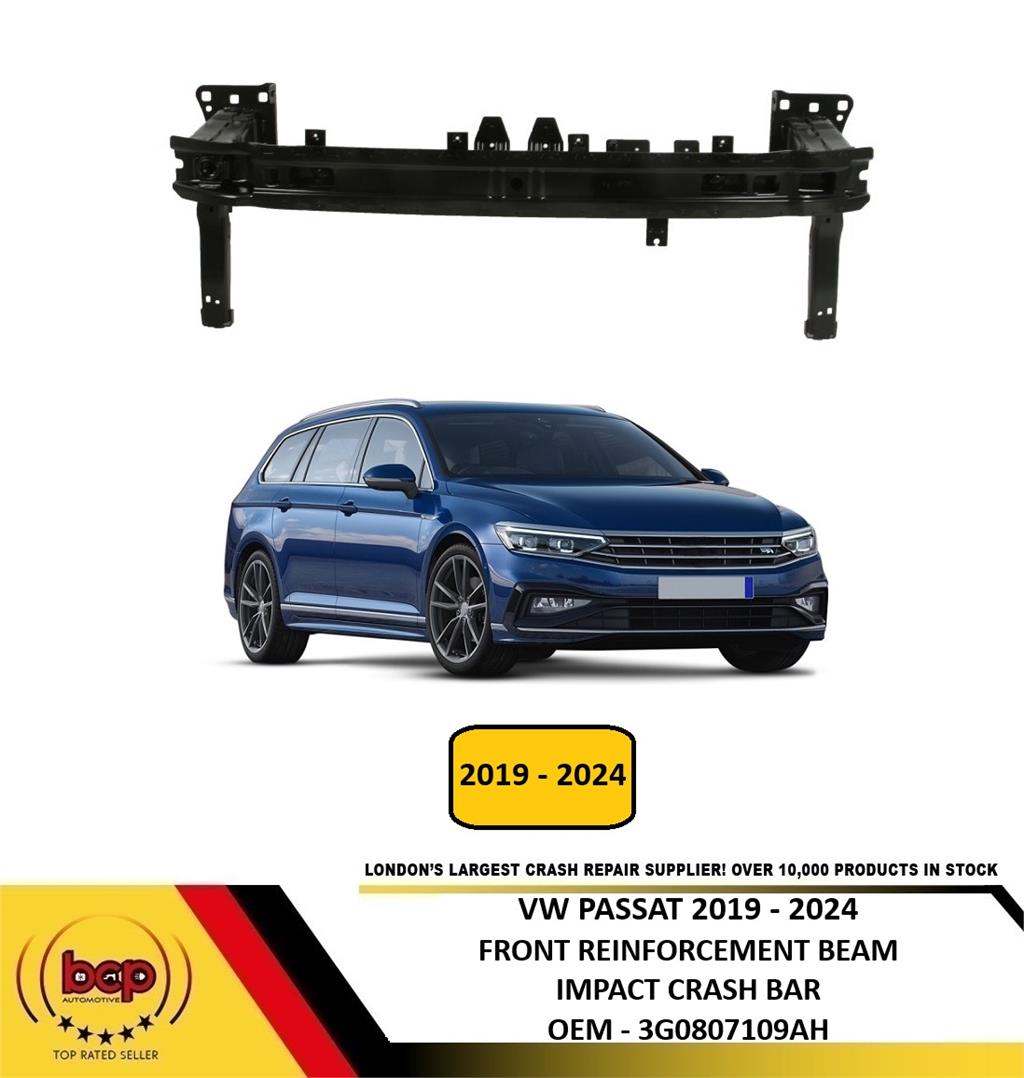 VW PASSAT 2019 – 2024 FRONT BUMPER REINFORCEMENT BEAM IMPACT CRASH BAR STEEL NEW