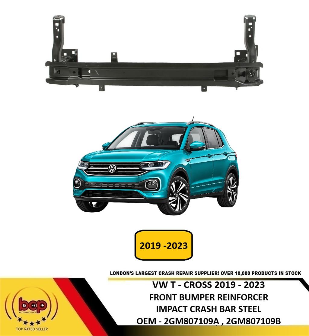 VW T-CROSS 2019 ON FRONT BUMPER REINFORCER IMPACT CRASH BAR BEAM 2GM807109B