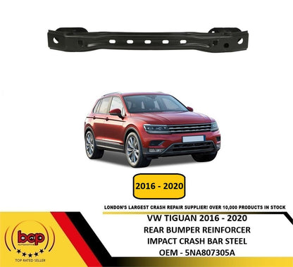 VW TIGUAN 2016 – 2020 REAR BUMPER REINFORCER IMPACT CRASH BAR STEEL 5NA807305A
