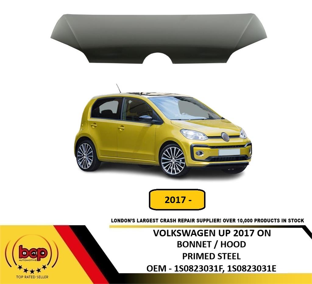 VOLKSWAGEN VW UP 2017 - 2025 BONNET HOOD PRIMED STEEL DELIVERED TO YOUR DOOR
