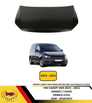 VOLKSWAGEN CADDY 2015 - 2021 BONNET PRIMED INSURANCE CERTIFIED 2K5823031