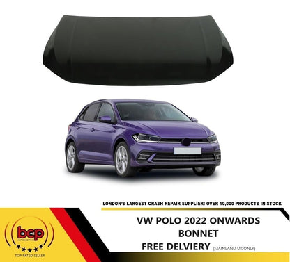 VW POLO 2022 ONWARDS BONNET PRIMED OEM QUALITY DEVLEIRED TO YOUR DOOR