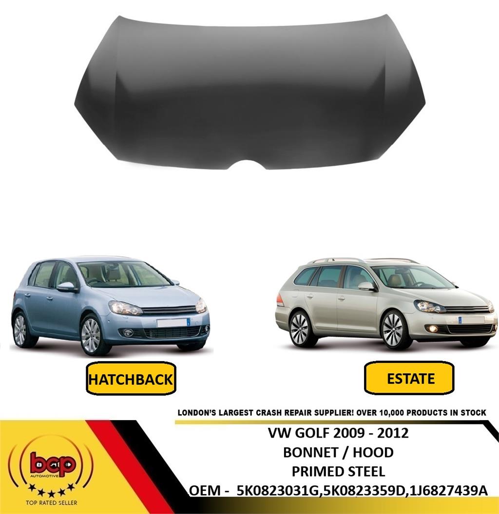 VW GOLF MK6 2009 -2012 BONNET 5K0823031G INSURANCE APPROVED OEM QUALITY
