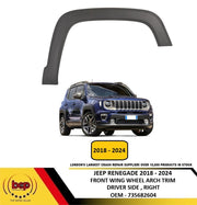 JEEP RENEGADE 2018 - 2024 FRONT WING WHEEL ARCH MOULDING TRIM DRIVER RIGHT