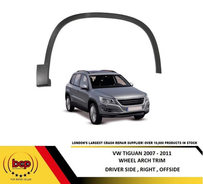 VOLKSWAGEN TIGUAN 2007 - 2011 FRONT WING WHEEL ARCH TRIM DRIVER SIDE RIGHT