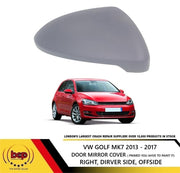VW GOLF MK7 2013 – 2017 DOOR WING MIRROR COVER RIGHT DRIVERS SIDE 5G0857538E