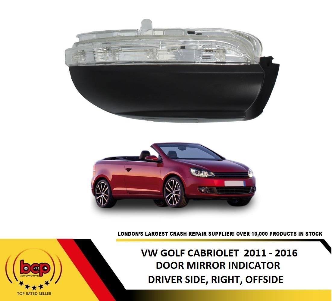 VW GOLF CONVERTIBLE 2011 - 2016 DOOR MIRROR INDICATOR LED RIGHT DRIVERS OFFSIDE