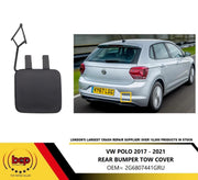VW POLO 2017 - 2021 REAR BUMPER TOW EYE HOOK COVER PRIMED 2G6807441GRU