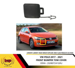 Load image into Gallery viewer, VW POLO 2017 - 2021 FRONT BUMPER TOW EYE HOOK COVER PRIMED
