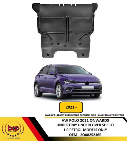 VW POLO 2021 ONWARD FRONT ENGINE UNDERTRAY ENGINE GUARD PROTECTION PETROL MODELS