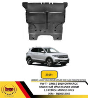 VW T- CROSS 2019 ON FRONT ENGINE UNDERTRAY ENGINE GUARD PROTECTION PETROL MODELS