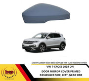 VW T-CROSS 2019 ON DOOR MIRROR COVER PRIMED LEFT PASSENGERS SIDE