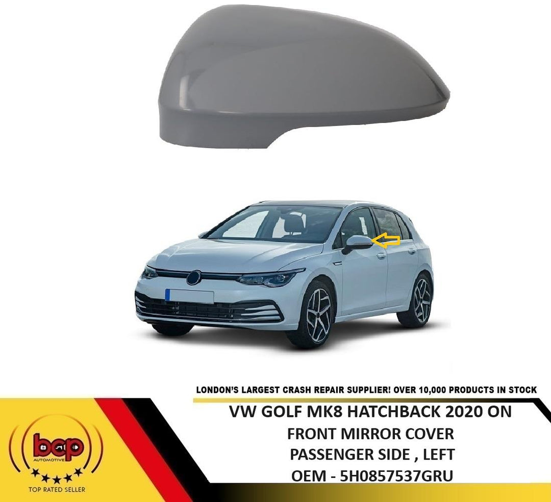 VOLKSWAGEN GOLF MK82020 ON FRONT MIRROR COVER CAP PRIMED LEFT PASSENGER