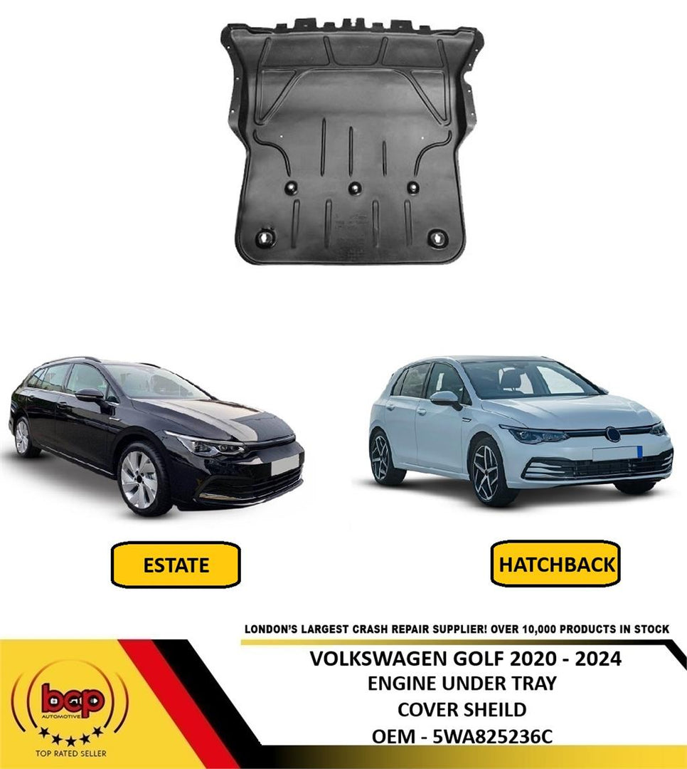 VW GOLF MK8 2020 - 2024 ENGINE UNDERTRAY GUARD SHEILD PROTECTION 5WA825236C