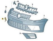 VW CADDY VAN 2015 – 2021 FRONT BUMPER TOWING EYE COVER TEXTURED BLACK UK SELLER