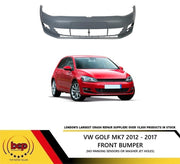 VW GOLF MK7 FRONT BUMPER PRIMED 2012 - 2017 NO PARKING SENSOR OE Quality