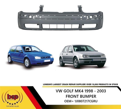 VW GOLF MK4 1998 - 2003 FRONT BUMPER BRAND NEW PRIMED