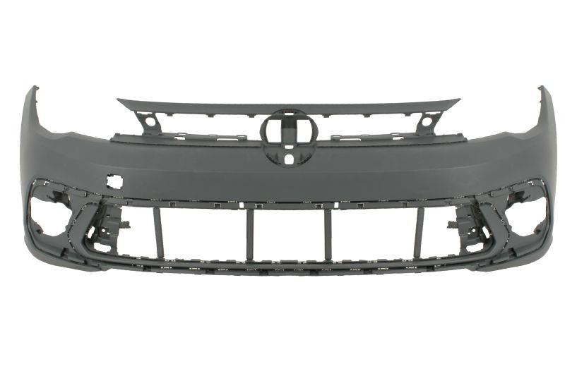 VW POLO 2022 ONWARDS  FRONT BUMPER PRIMED NO PARKING SENSORS  NOT R LINE MODELS
