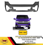 Load image into Gallery viewer, VW TRANSPORTER T6.1 2020 - 2024 FRONT BUMPER PRIMED NO PARKING SENSOR HOLES NEW