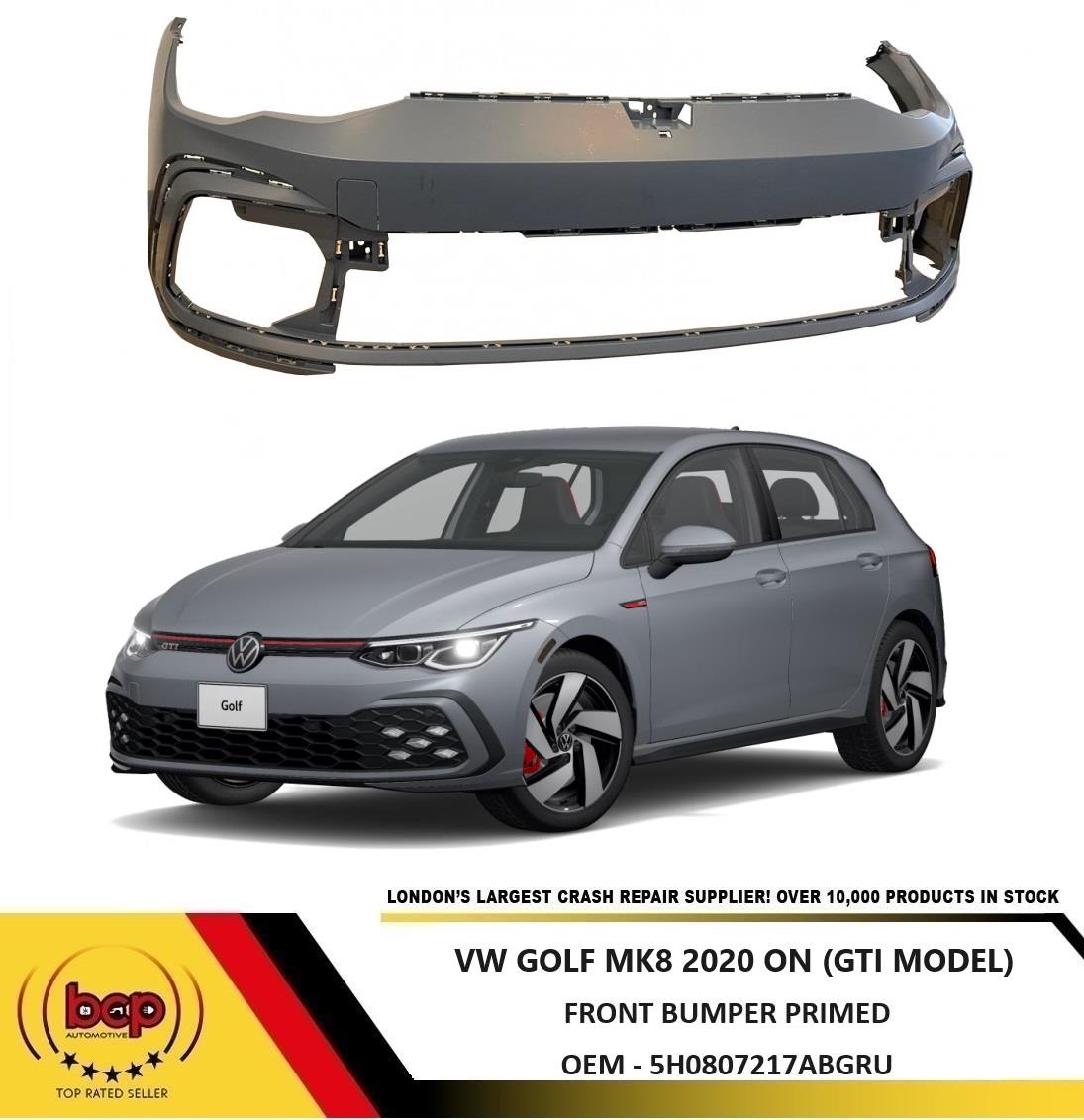 VW GOLF MK8 2020 ON FRONT BUMPER GTI GTE MODEL PRIMED NO PARKING SENSORS