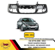 VW JETTA 2005 -2011 FRONT BUMPER PRIMED INSURANCE APPROVED  1K0807217AAGRU
