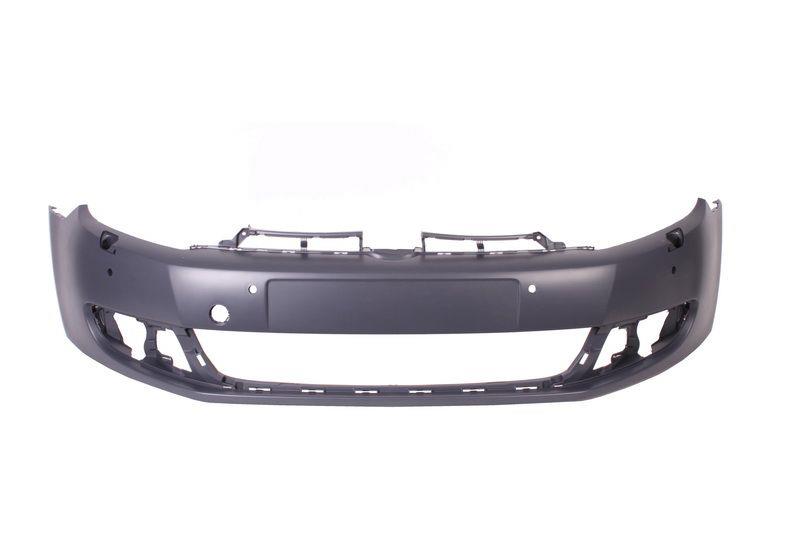VW GOLF MK6 2009 - 2013 FRONT BUMPER PRIMED WITH 4 PARKING SENSOR & WASHER HOLE