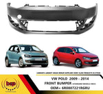 Load image into Gallery viewer, VW POLO FRONT BUMPER 6R 2009 - 2014 FRONT BUMPER NEW PRIMED NO PARKING SENSORS
